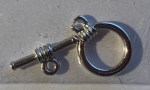 Knebelverschluss silber